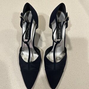 Vintage Stuart Weitzman Navy Blue heels, Size 8.5
